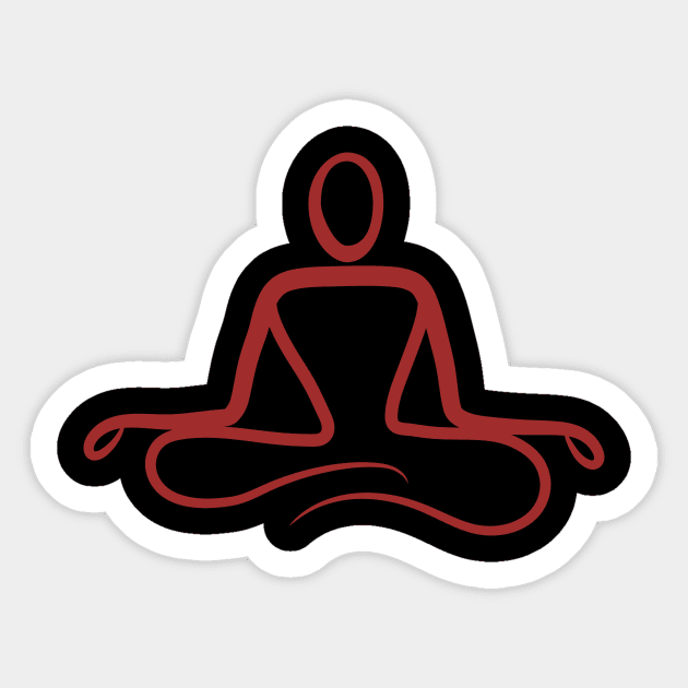 meditation Sticker by OMARMAH